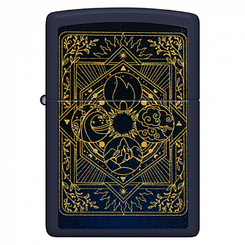  Zippo 48958 - Elements Design - Navy Matte