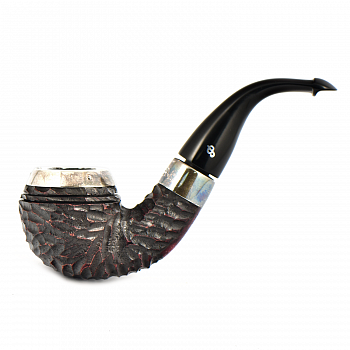  Peterson Pipe Of The Year 2024 - Rustic Silver Cap P-lip ( 9 )