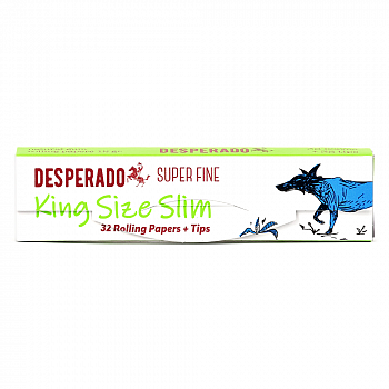   Desperado Super Fine - King Size Slim + Tips (32 .)