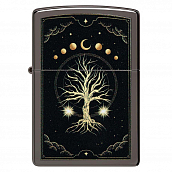  Zippo 48636 - Mystic Nature Design - Black Ice