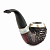  Peterson Pipe Of The Year 2024 - Rustic Silver Cap P-lip ( 9 )