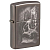  Zippo 49141 - Skull Design - Black Ice