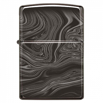  Zippo 49812 - Marble Pattern Design - High Polish Black