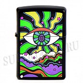  Zippo 49699 - Black Light Eye - Black Matte