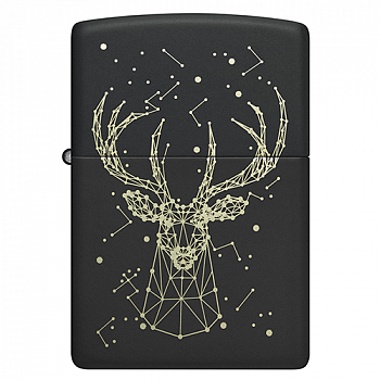  Zippo 48385 - Deer - Black Matte