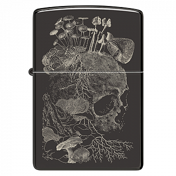  Zippo 48590 - Skull - High Polish Black