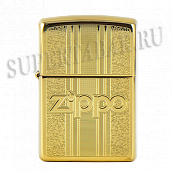  Zippo 29677 - Zippo & Pattern - High Polish Brass