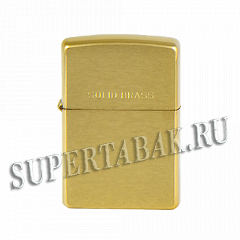  Zippo 204 Reg Solid Brass